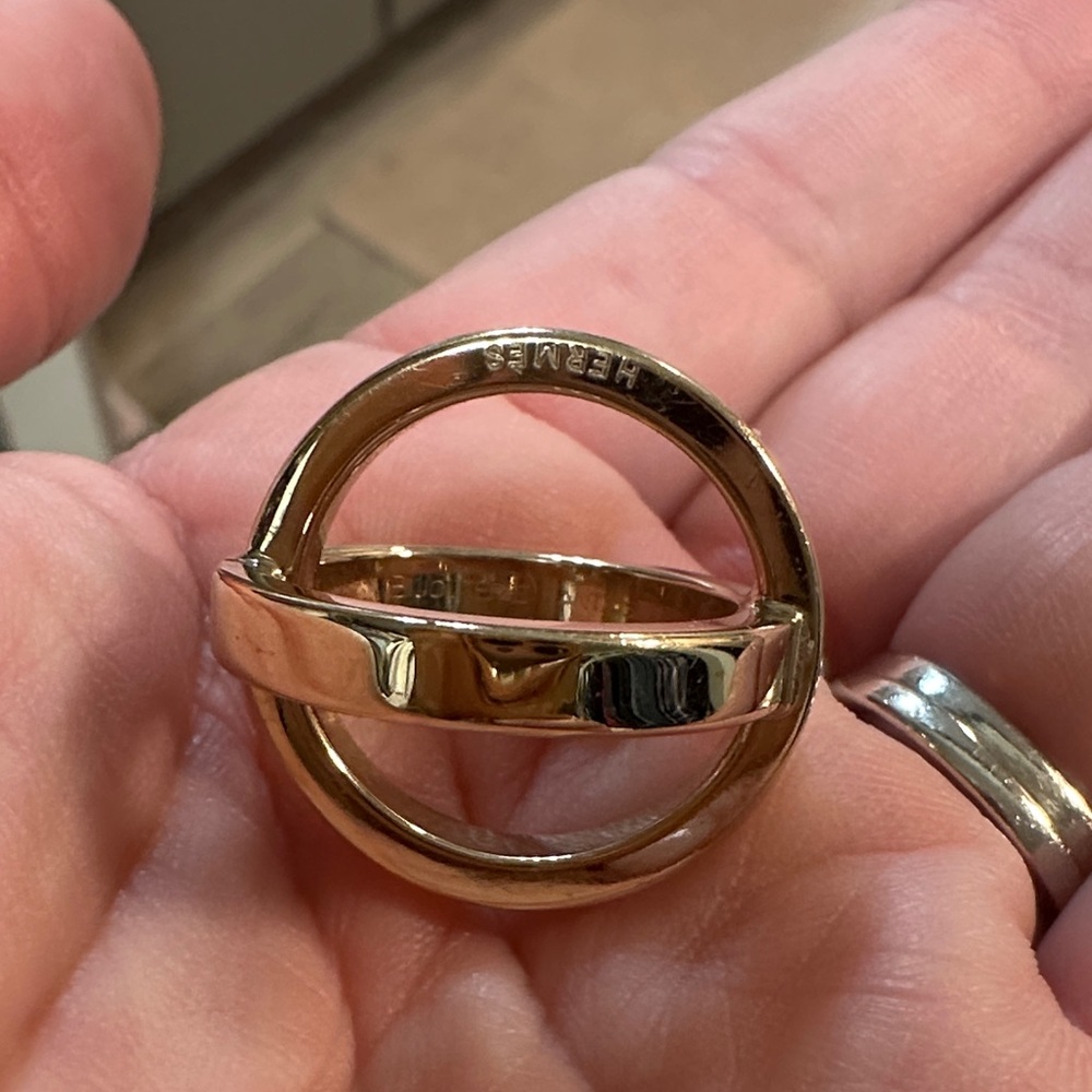 Gold Scarf Ring-Hermes